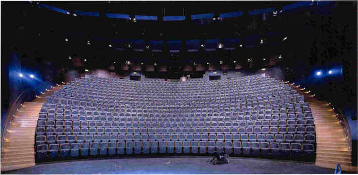 Tiered auditorium at Unique Venues Birmingham for conferences and presentations.