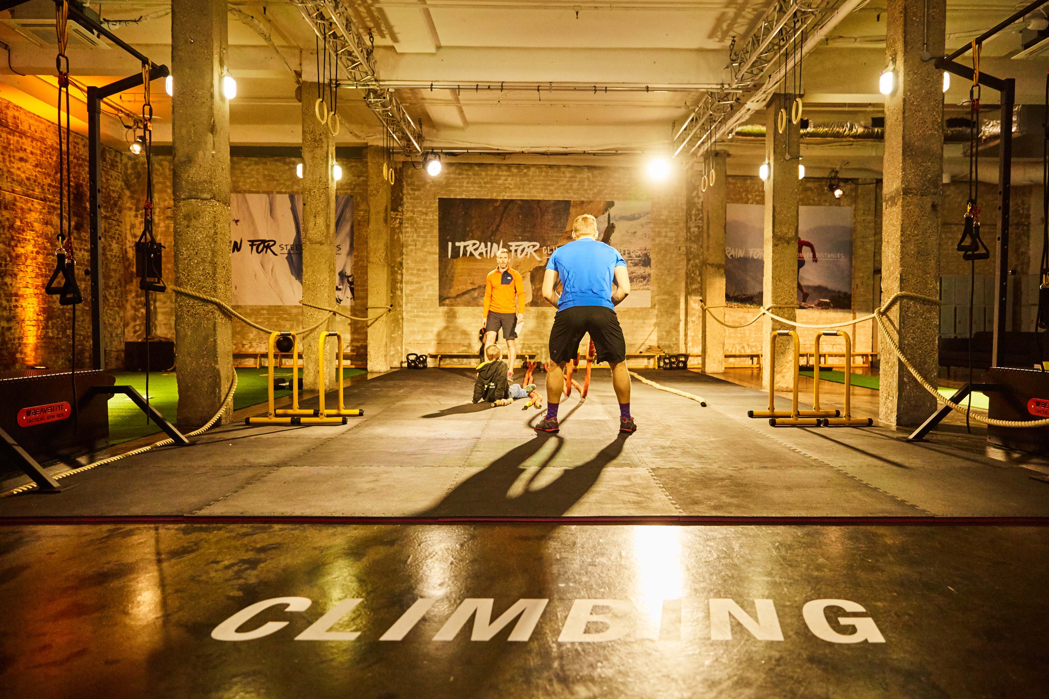 Dynamic fitness venue with modern equipment for team-building and wellness retreats.