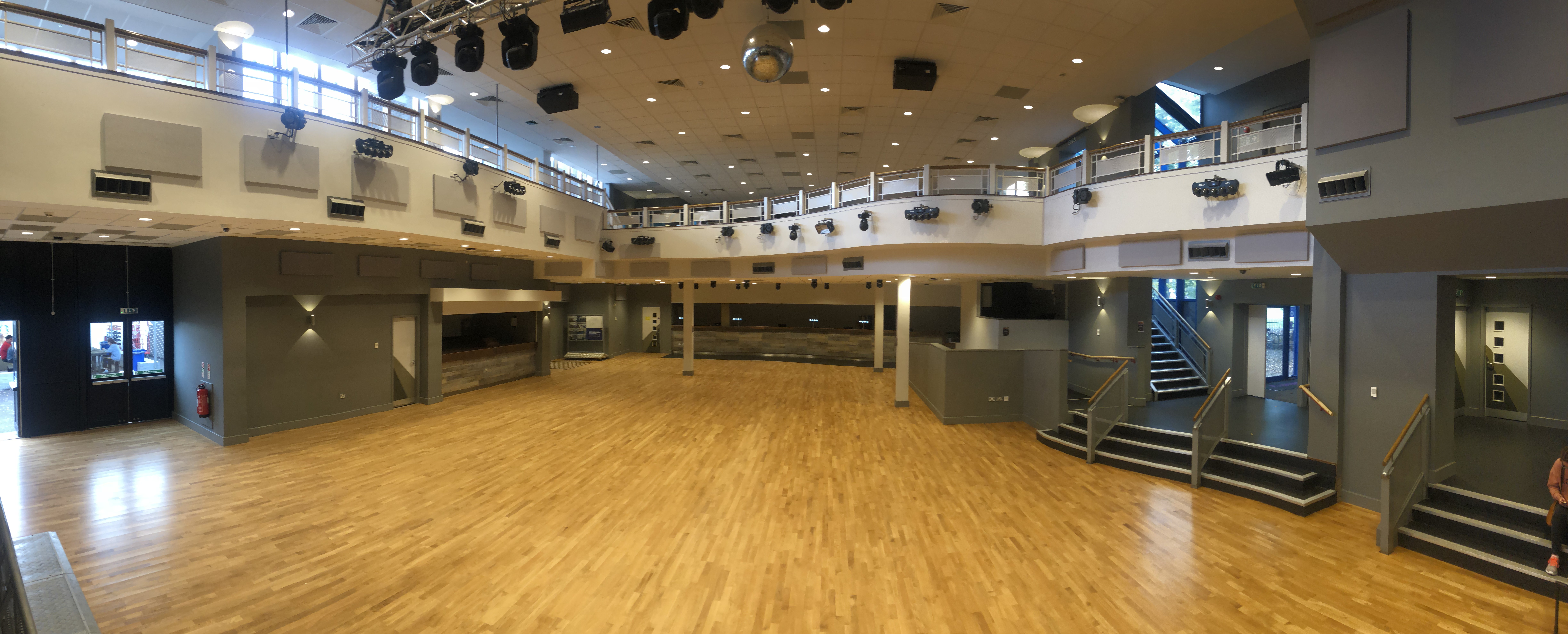 Spacious 3sixty venue at Reading University for corporate events and social gatherings.