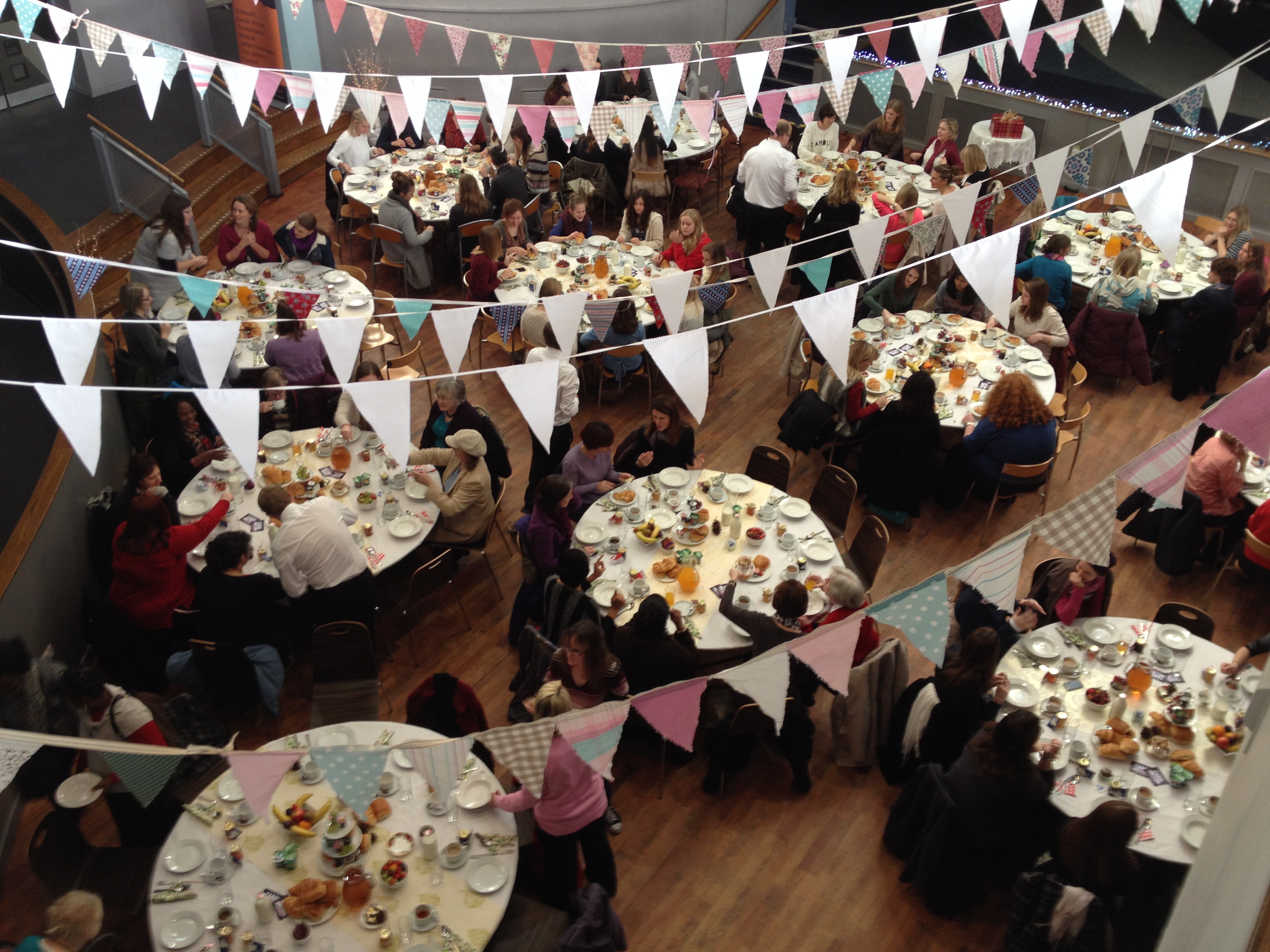 Vibrant Mojos event space at Reading University, perfect for networking and celebrations.