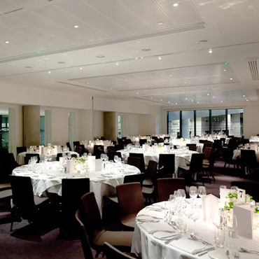 Elegant banquet hall at DoubleTree by Hilton, ideal for corporate events and gatherings.