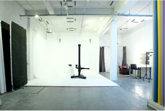 Versatile event space in Mowlem Studios, ideal for workshops and photo shoots.