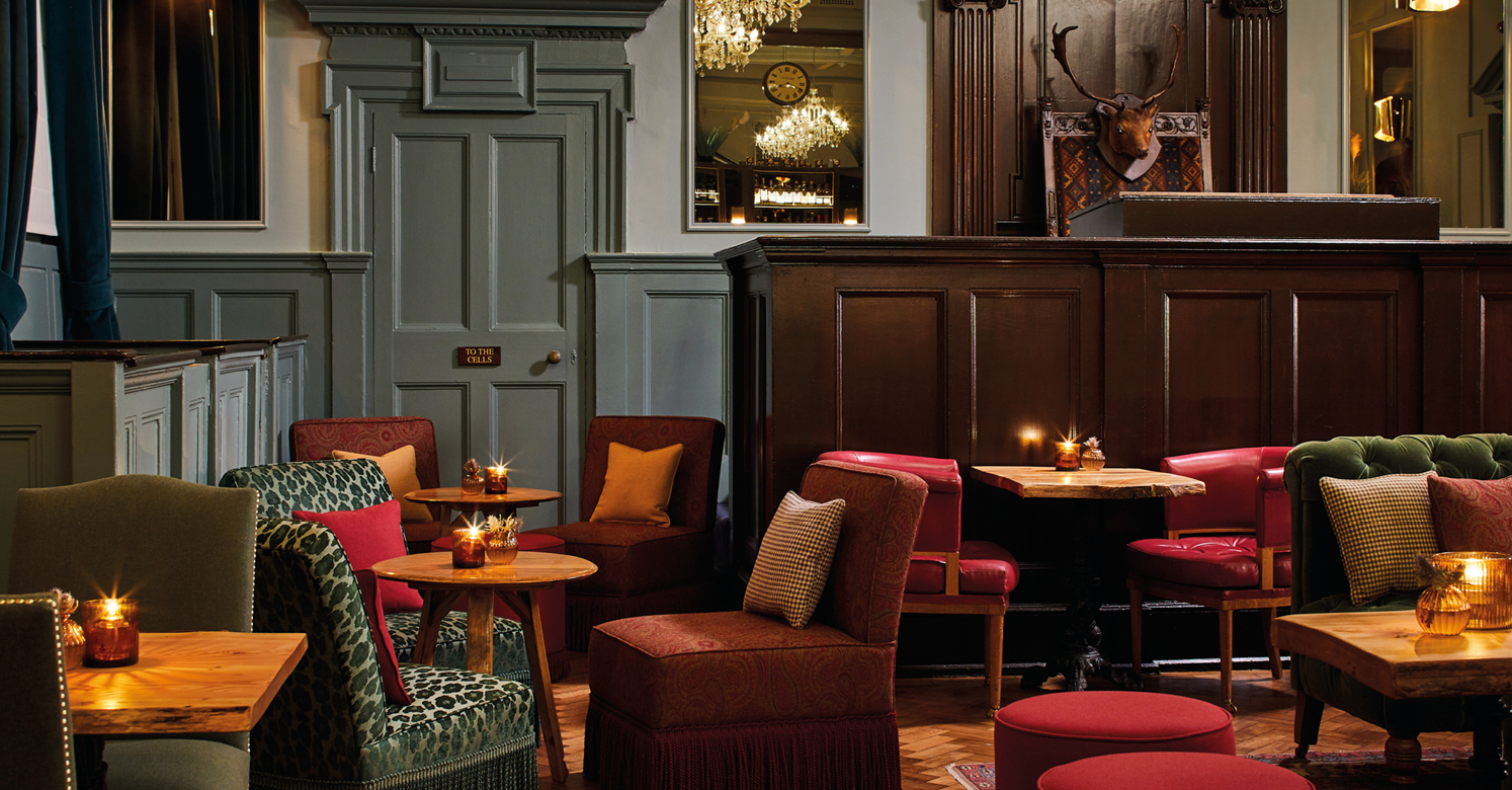 Stylish lounge at Spey Bar, Browns Covent Garden, ideal for networking events and meetings.