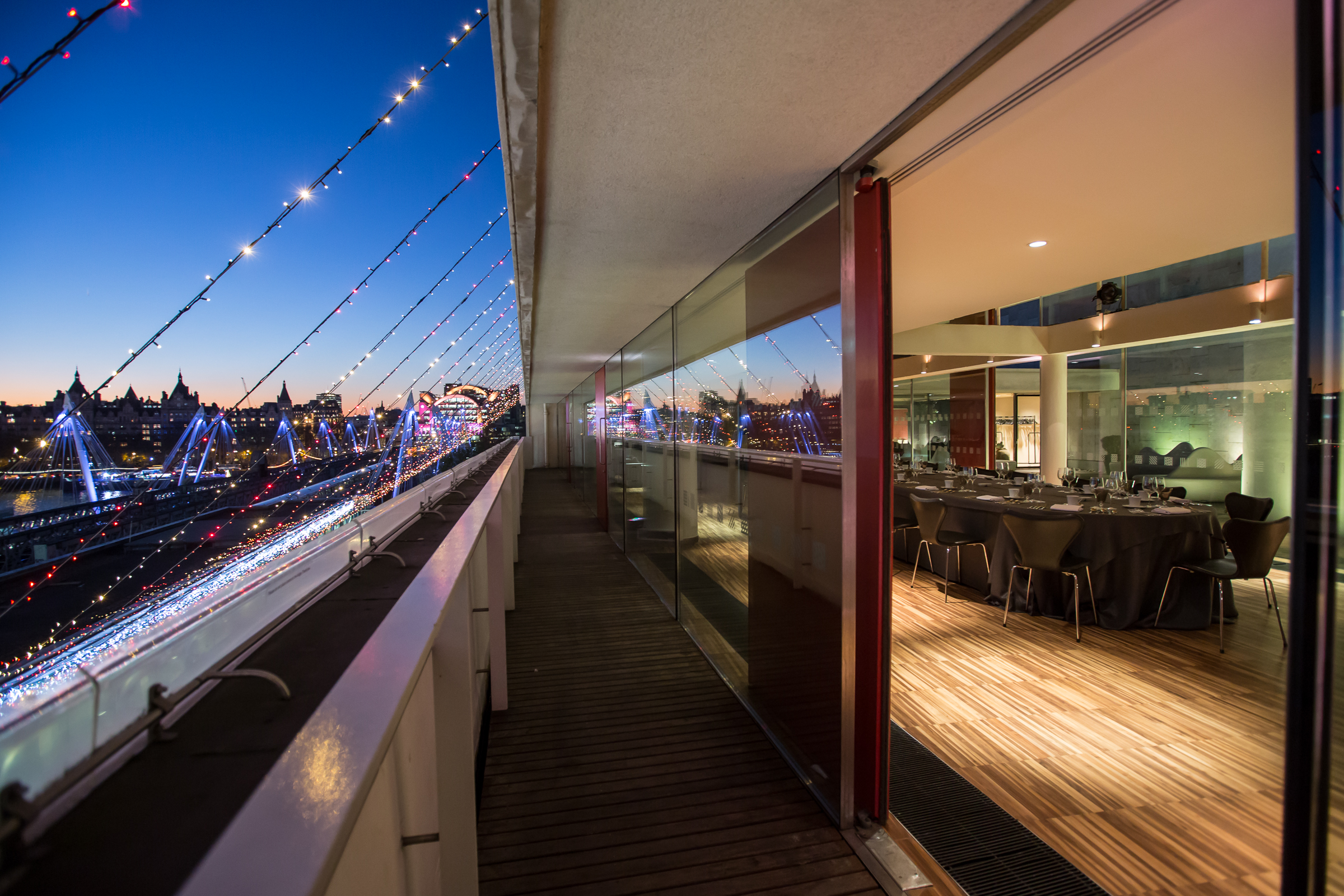 Weston Roof Pavilion at Southbank Centre: elegant event space with stunning views.