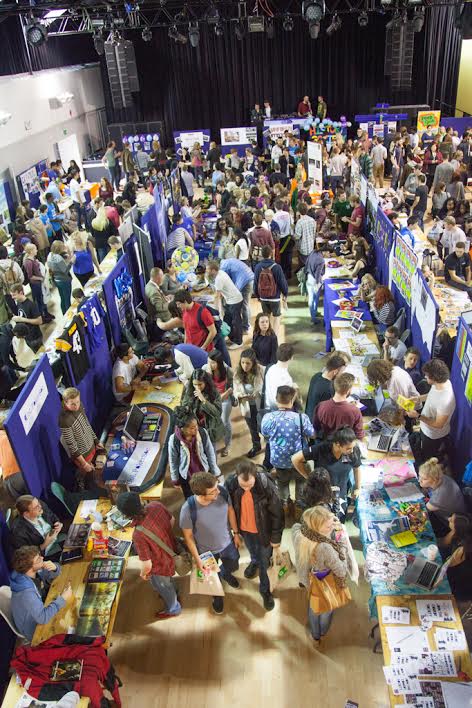 Trade show at The Mountford and Stanley, featuring vibrant booths and networking opportunities.