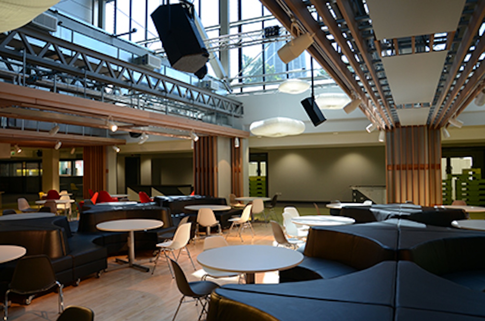 Modern Courtyard event space in Guild of Students Liverpool, perfect for meetings and workshops.