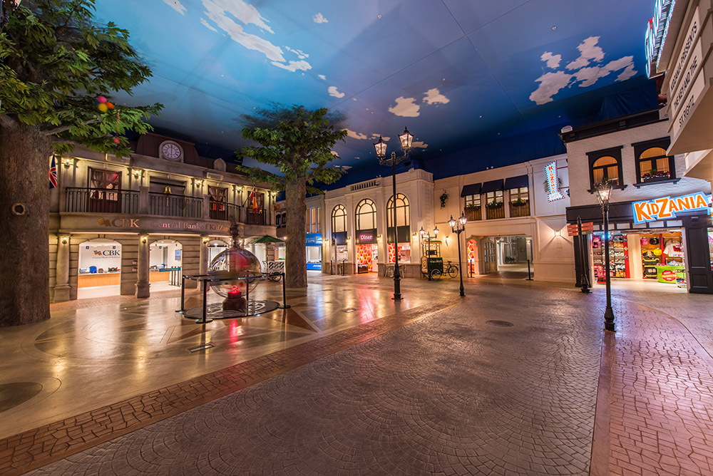 KidZania London Main Square: vibrant indoor venue for themed events and networking.