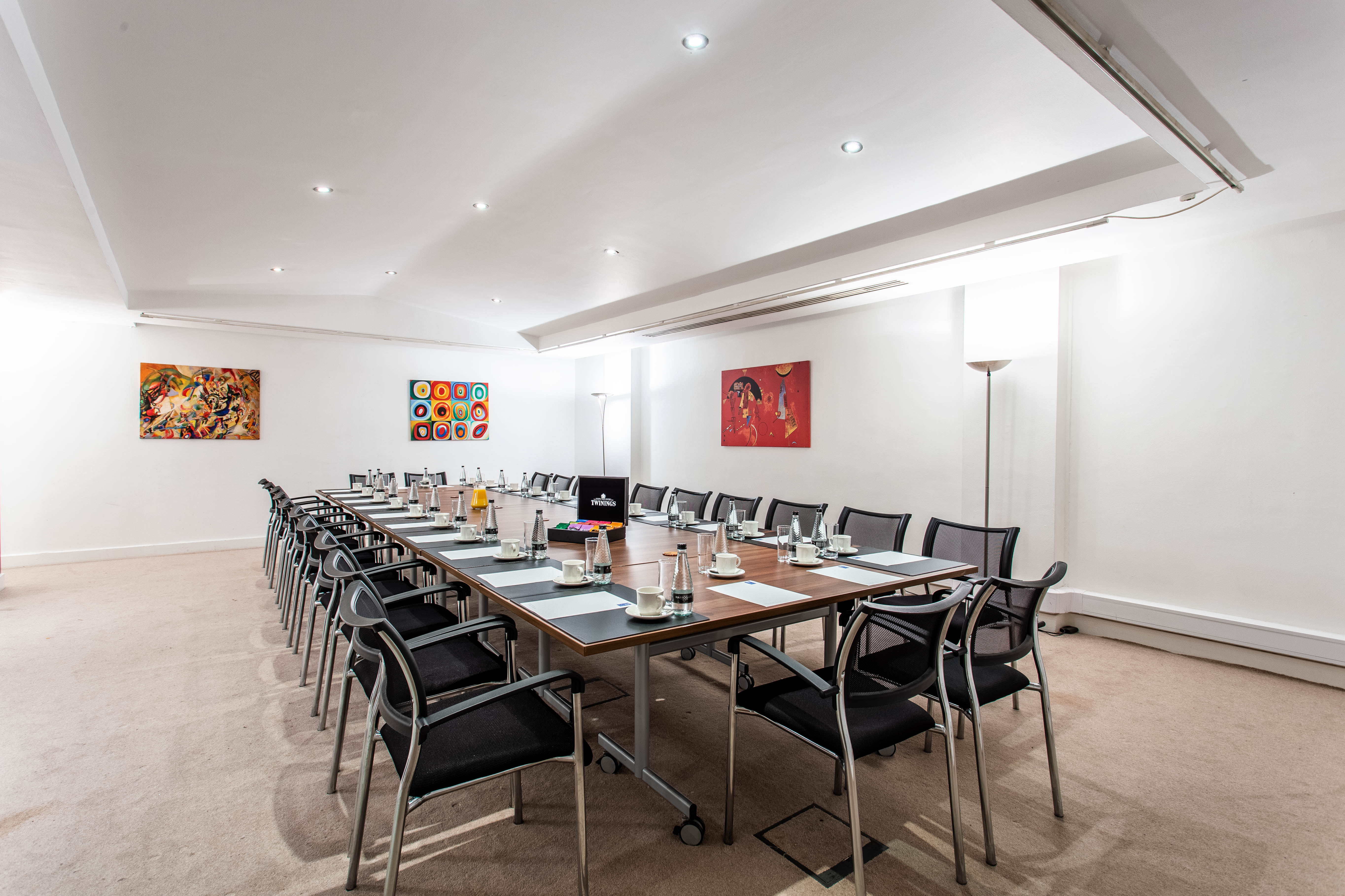 Gallery Room in Adam House, modern meeting space for workshops and strategy sessions.