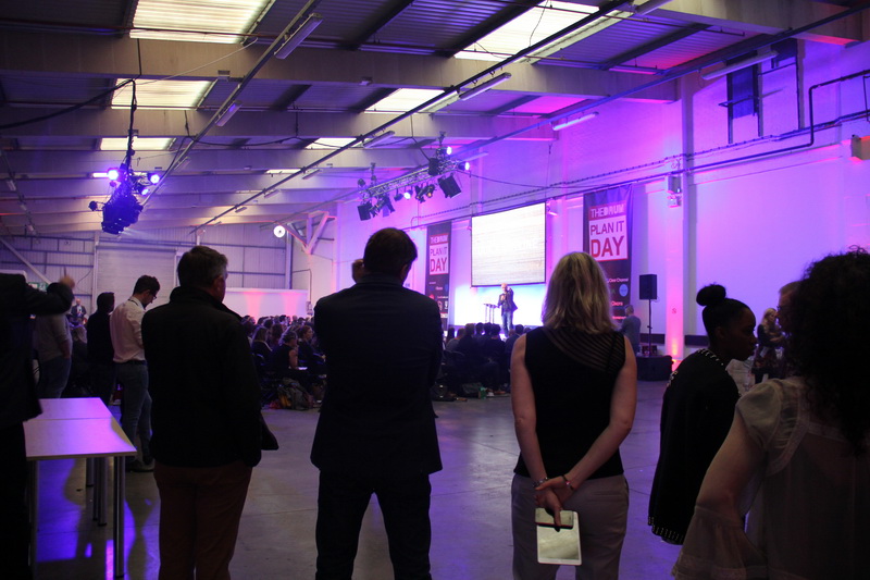 U Block event at The Old Truman Brewery with engaged audience and professional lighting.