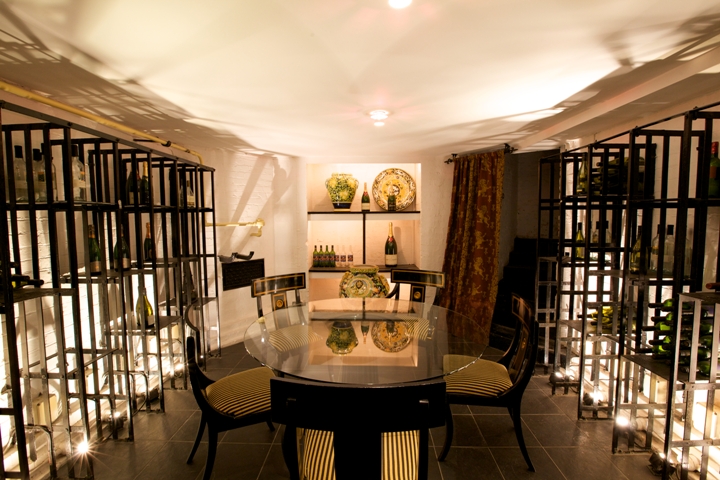 Intimate meeting space at The Cellar, Royal Horseguards Hotel for private dinners and corporate events.