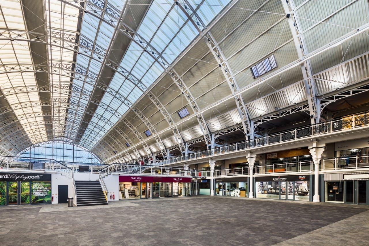 Spacious Mezzanine venue with high ceilings for events at Business Design Centre.