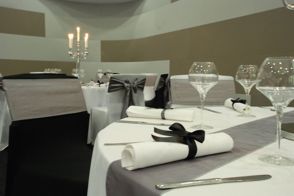 Elegant dining setup in Centenary Suite, perfect for formal events and galas.