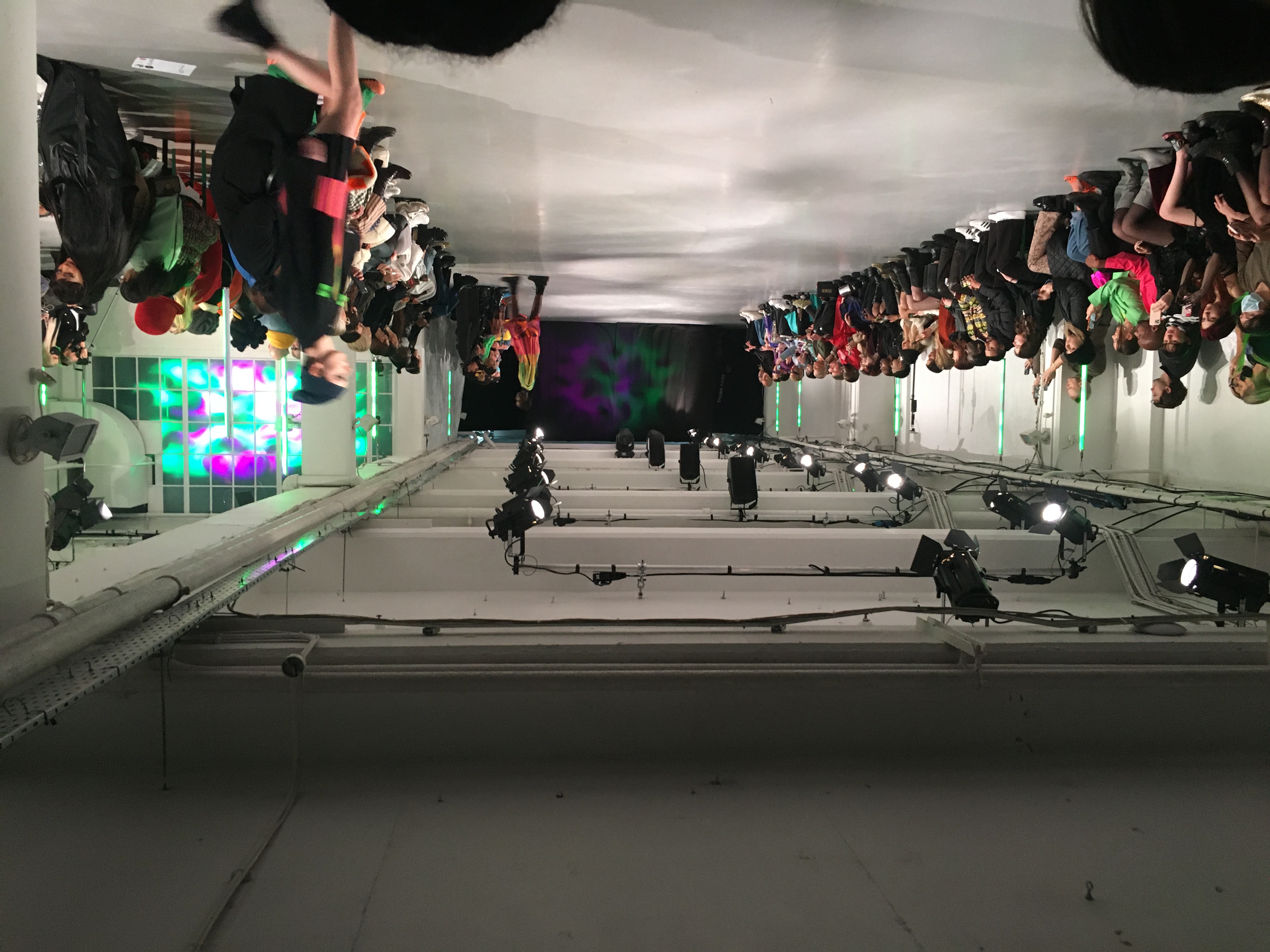 Fashion runway setup at The Vinyl Factory Soho, vibrant venue for creative events.