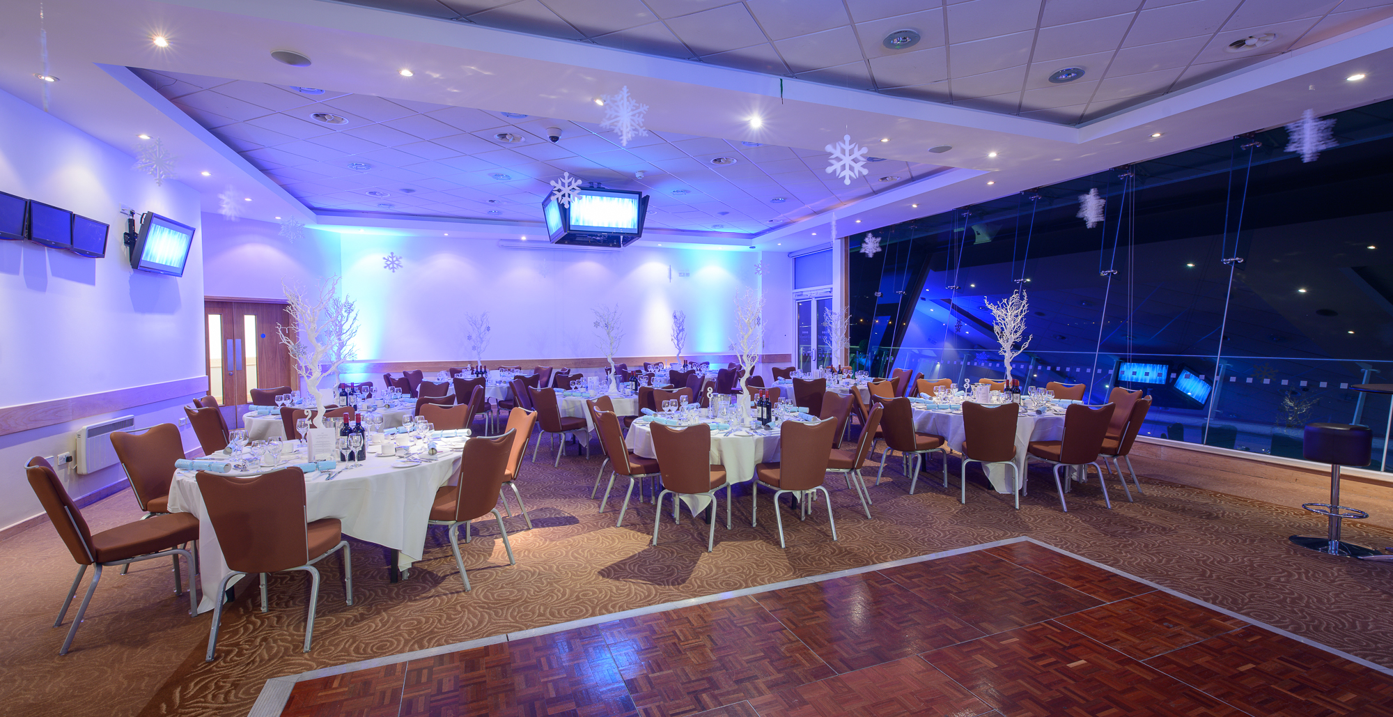 Elegant Downs View Suite at Epsom Downs Racecourse for formal events and celebrations.