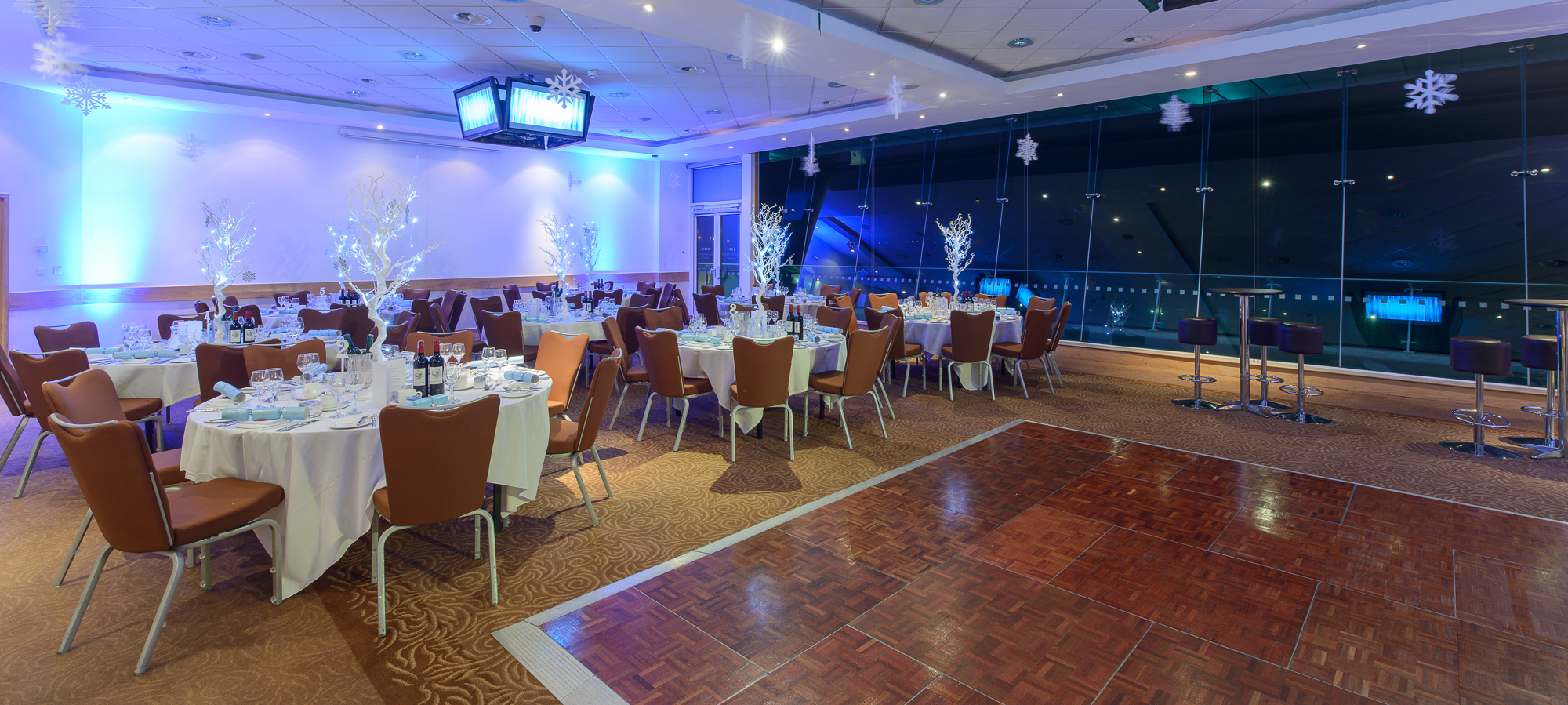 Elegant Downs View Suite at Epsom Downs Racecourse for formal events and celebrations.