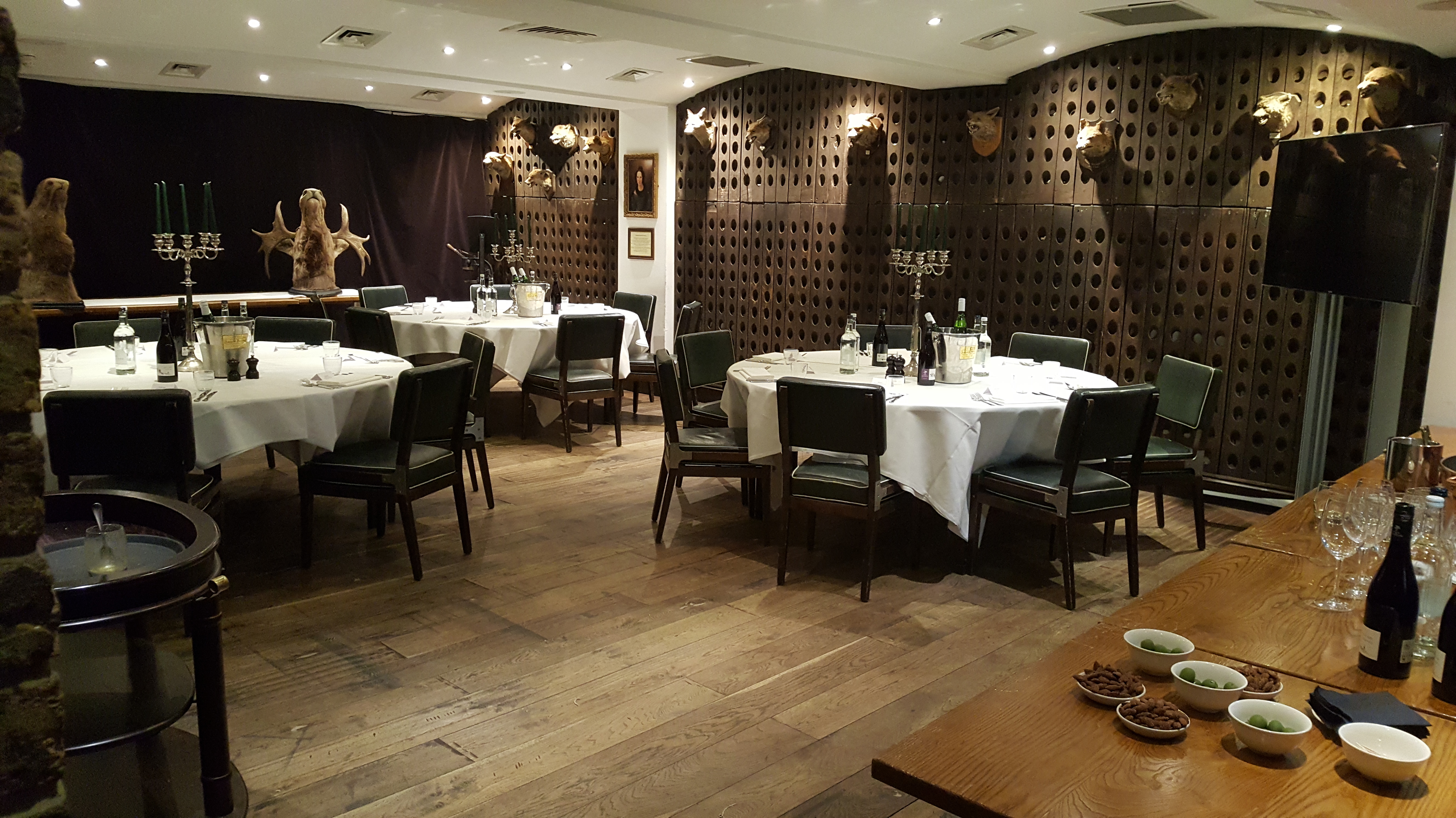 Sophisticated dining space in The Josephine Room, ideal for private dinners and corporate events.