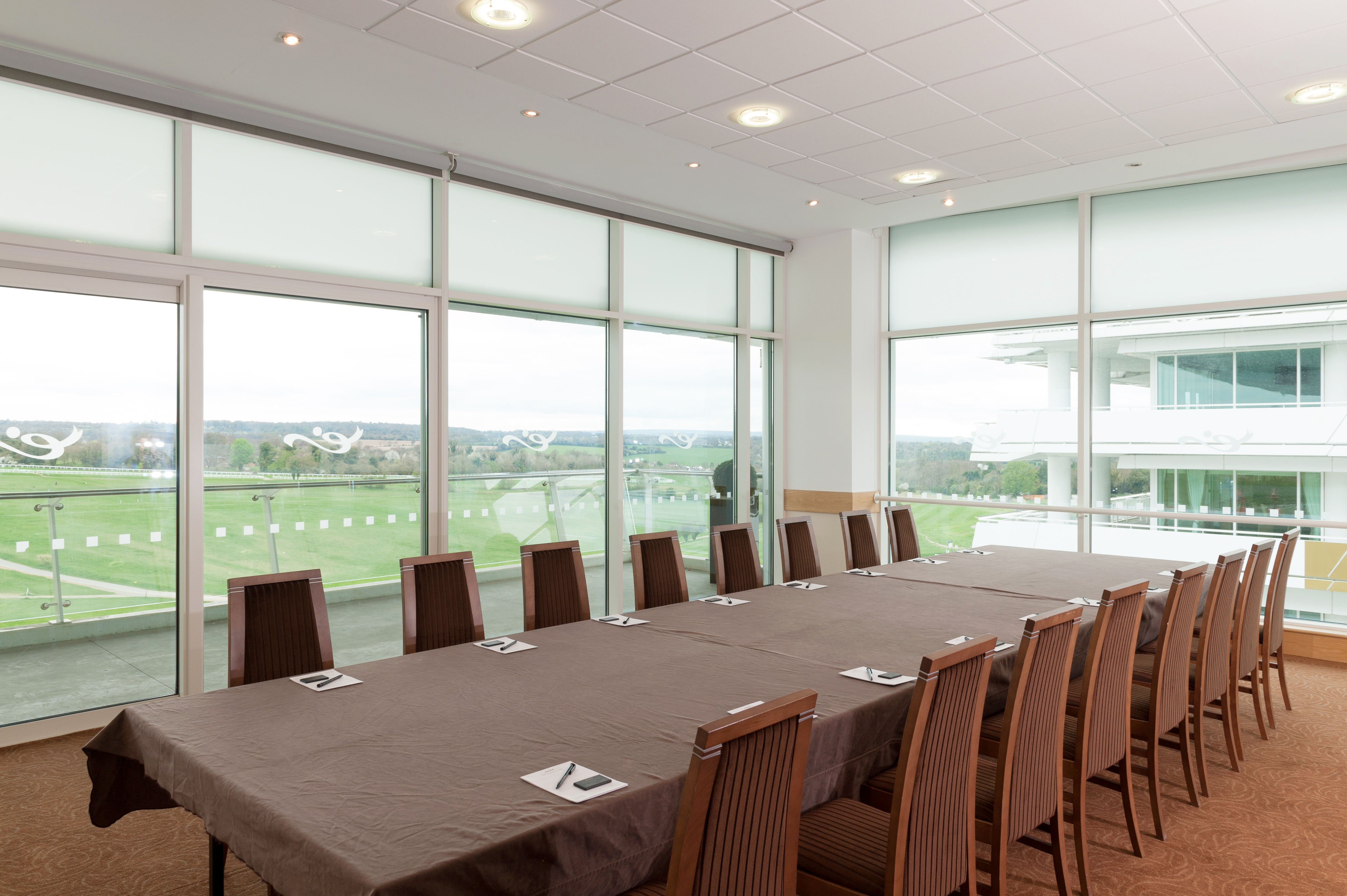 Duchess's Double Box at Epsom Downs: elegant meeting room for corporate events.